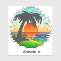 Dreaming Tropical Sunset Paradise, Exotic Beach