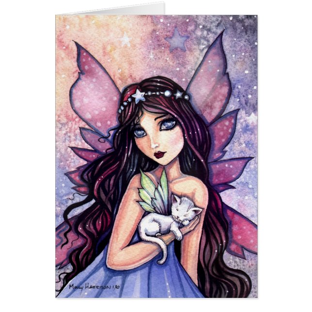 Dreamland Fairy and Kitty Card (Front)