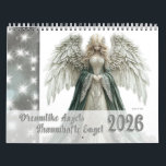Dreamlike Angels – Traumhafte Engel 2026  Calendar<br><div class="desc">This angels calendar / cherubs calendar / guardian angels calendar is designed to bring inspiration and joy all year round. Each month showcases beautiful angels in silver, gold, blue, green and white tones that radiate warmth and positivity. On the left side, white stars shine on a light grey ground and...</div>