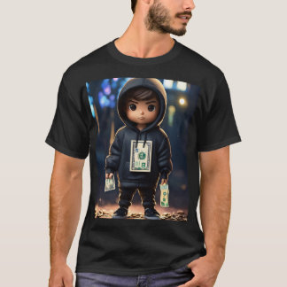 Dreamlike Cartoon Boy Holding Cash - Funko Pop  T-Shirt