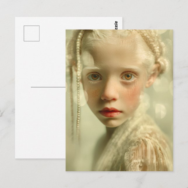 Dreamlike Children Portrait  Whispered Light Child Postcard (Front/Back)