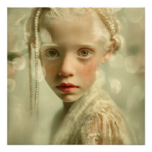 Dreamlike Children Portrait  Whispered Light Child Poster