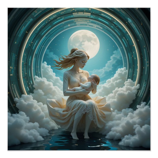 Dreamlike Maternal Cosmos Poster (Front)