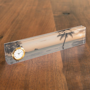 Dreamlike setting on a tropical beach nameplate
