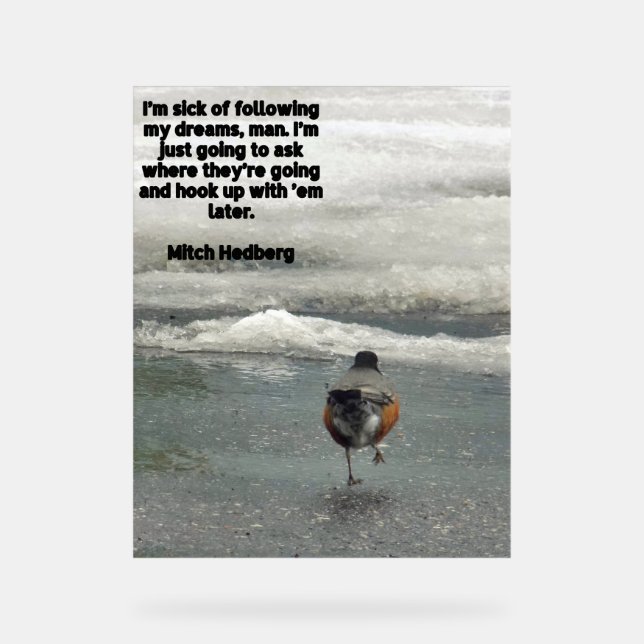 Dreams  acrylic sign (Front)