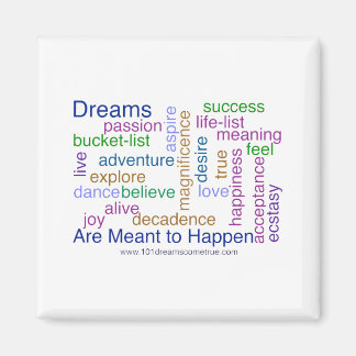 Dreams Are Meant to Happen (bright) Magnet