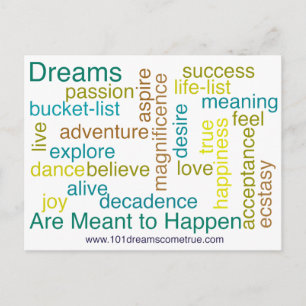 Dreams Are Meant to Happen Postcard