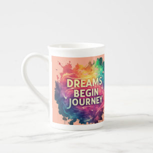 Dreams Begin Journey Speciality Mug