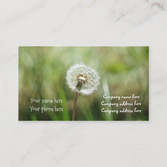 dreams business card (Front)