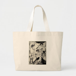 Dreams by Aubrey Beardsley Large Tote Bag