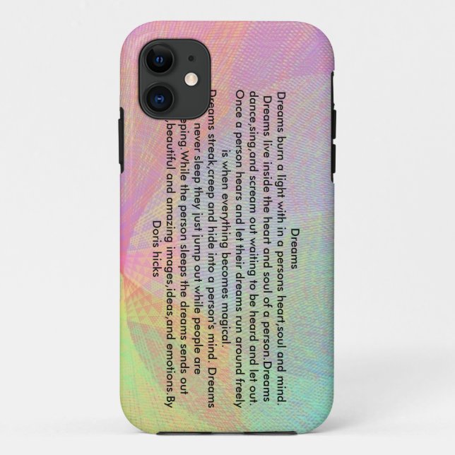 Dreams Case-Mate iPhone Case (Back)