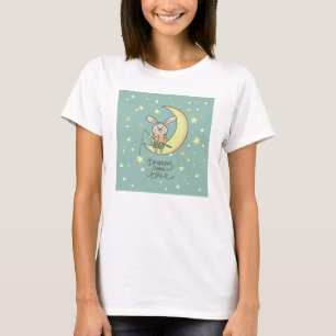 Dreams Come True   Bunny on the Moon T-Shirt