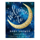 Dreams Come True Moon Stars Baby Shower Welcome
