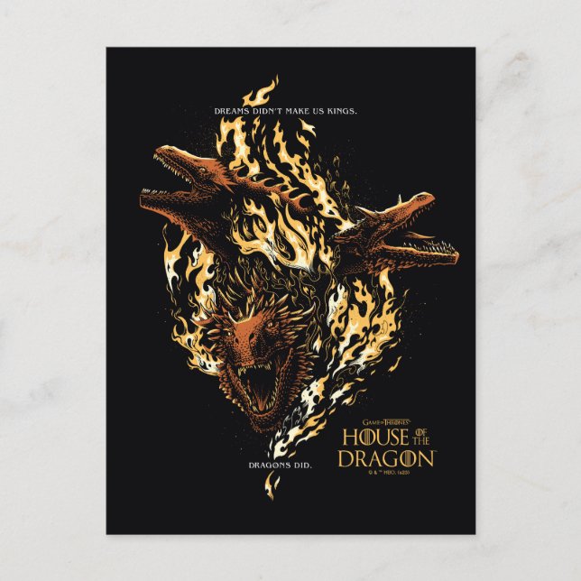 Dreams Didn't Make Us Kings. Dragons Did. Postcard (Front)