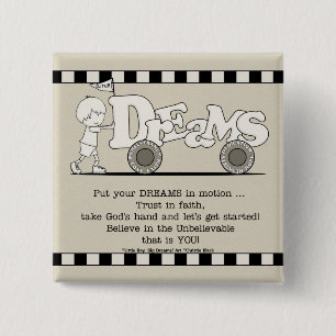 Dreams in Motion 15 Cm Square Badge