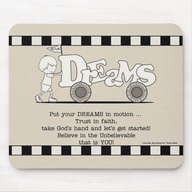 Dreams in Motion Mouse Pad (Front)