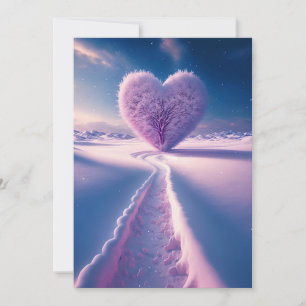 Dreams of a Winter Night: Wedding Invitation Under