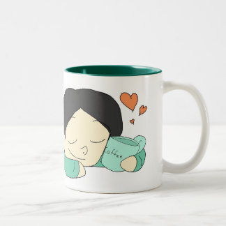Dreams of Coffee Two-Tone Coffee Mug