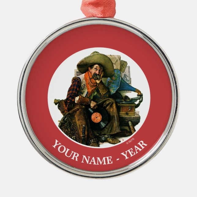 Dreams of Long Ago Metal Ornament (Front)