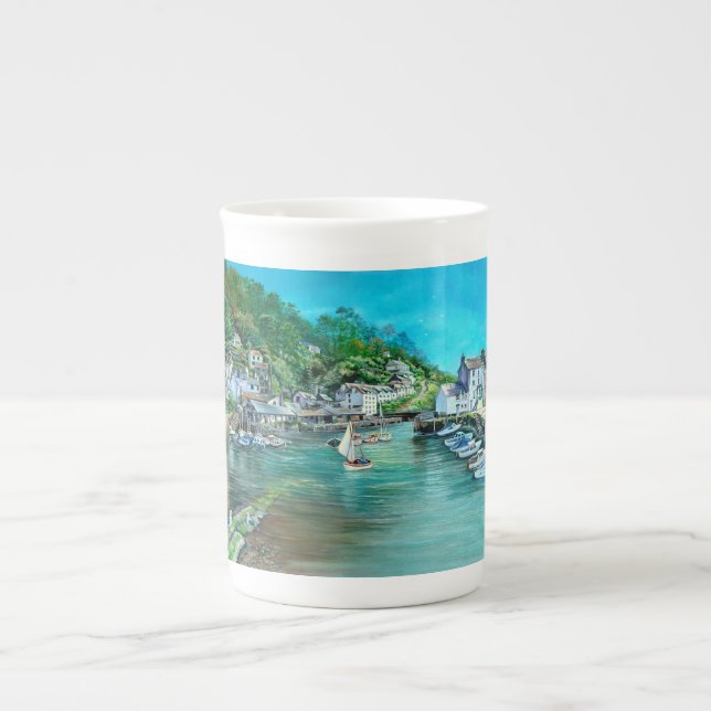Dreams of Polperro, Cornwall Bone China Mug (Front)