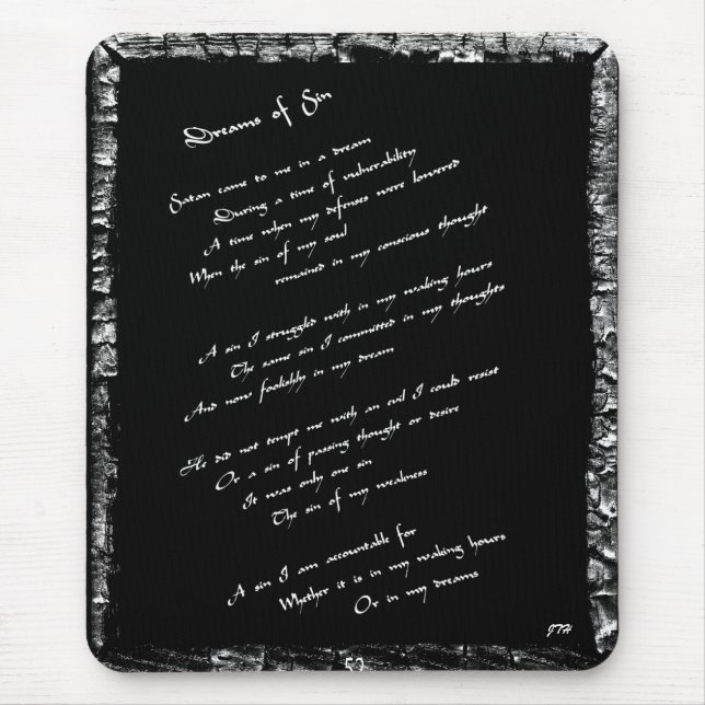 Dreams of Sin Mouse Pad (Front)