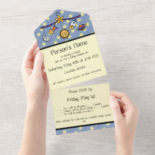 Dreams of Space Mobile All-in-One Invitation