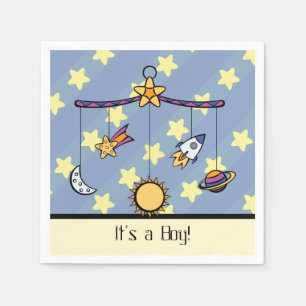 Dreams of Space Mobile Baby Shower Napkins