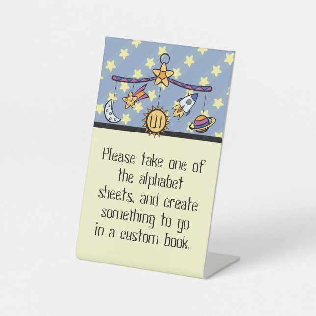 Dreams of Space Mobile Pedestal Sign (Front)