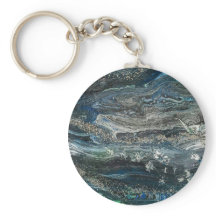 Dreams of the ocean'20 abstract painting button