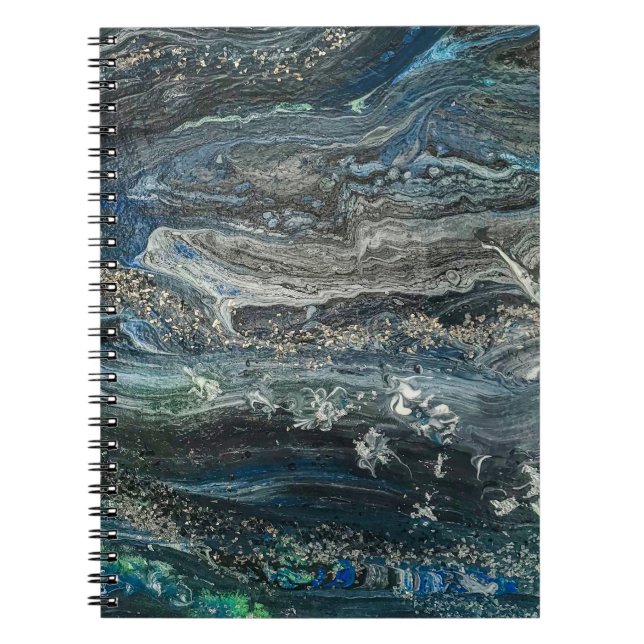 Dreams of the Ocean'20 abstract painting  Notebook (Front)