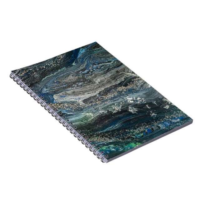 Dreams of the Ocean'20 abstract painting  Notebook (Right Side)