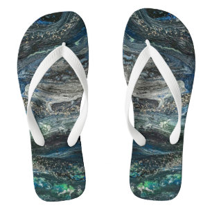Dreams of the Ocean'20 abstract painting sea grey Thongs