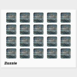 Dreams of the Ocean'20 abstract painting Square Sticker