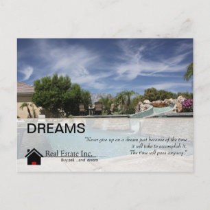 Dreams Real Estate postcard