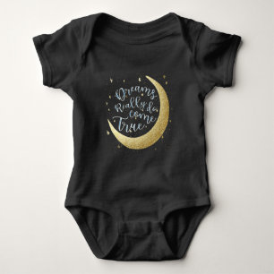 Dreams Really Do Come True Moon & Stars New Baby Bodysuit