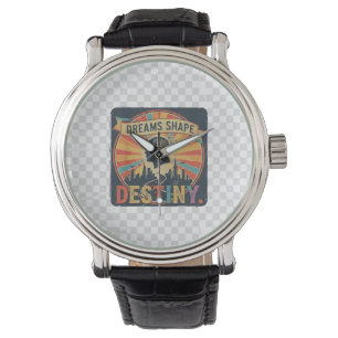 Dreams Shape Destiny – Motivational Vision T-Shirt Watch