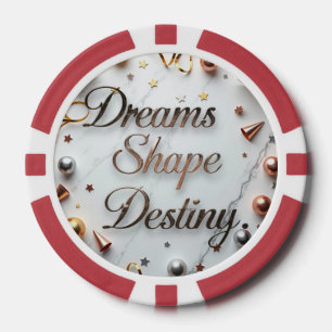 Dreams Shape Destiny Poker Chips