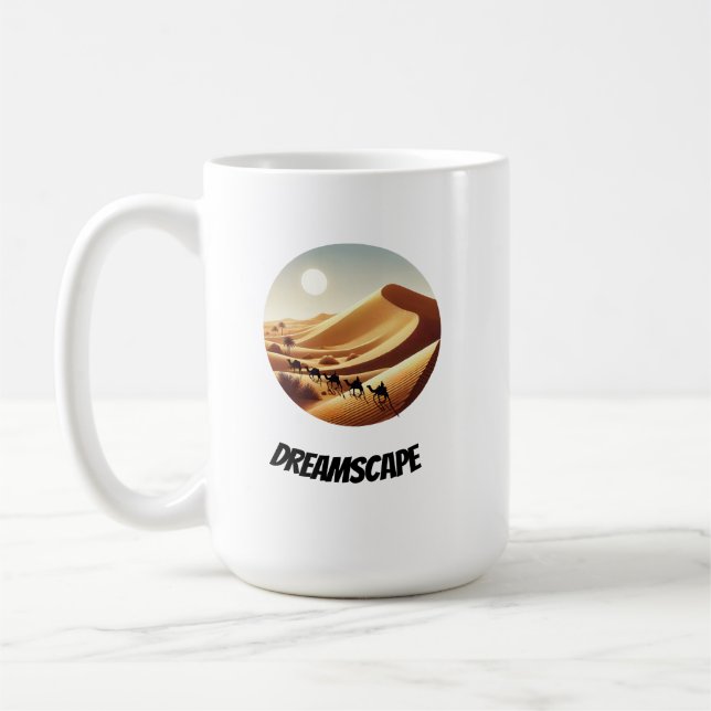 Dreamscape Desert Sunset – Sahara Adventure  Coffee Mug (Left)