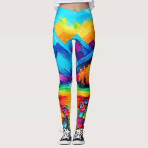 Dreamscape Horizon Painting Leggings