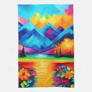 Dreamscape Horizon Painting Tea Towel