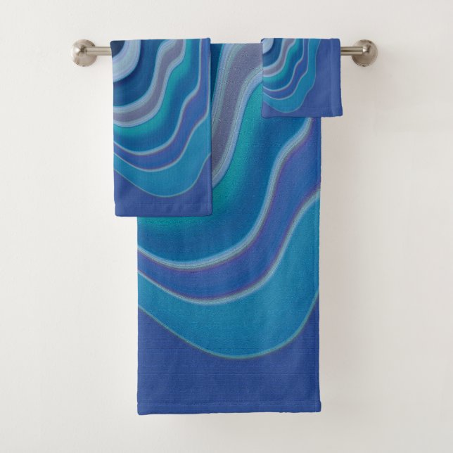 Dreamscape in Gold Bath Towel Set (Insitu)