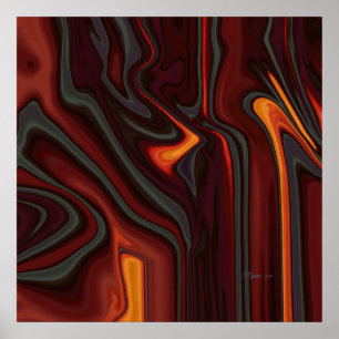 Dreamscape in Gold Poster