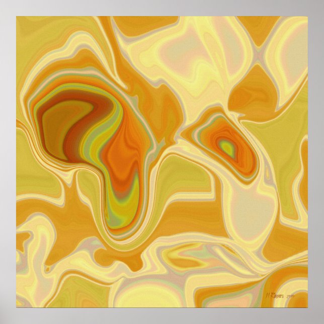 Dreamscape in Gold Poster (Front)