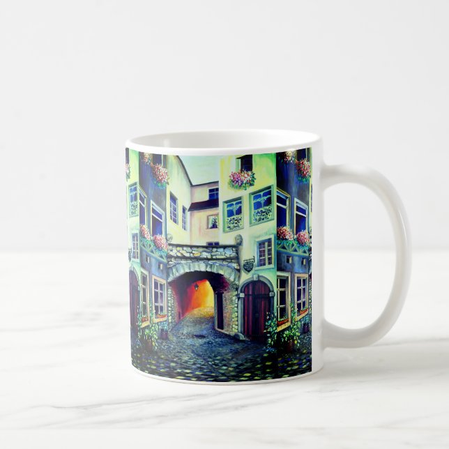 Dreamscape Luxembourg bohemian city Coffee Mug (Right)