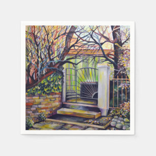 Dreamscape Luxembourg bohemian city Napkin