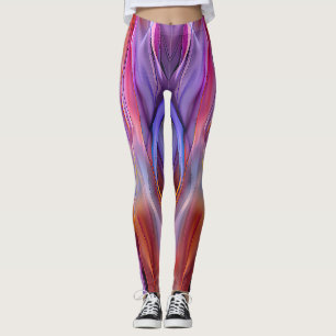 "Dreamscape Waves" Contemporary Abstract Art Leggings