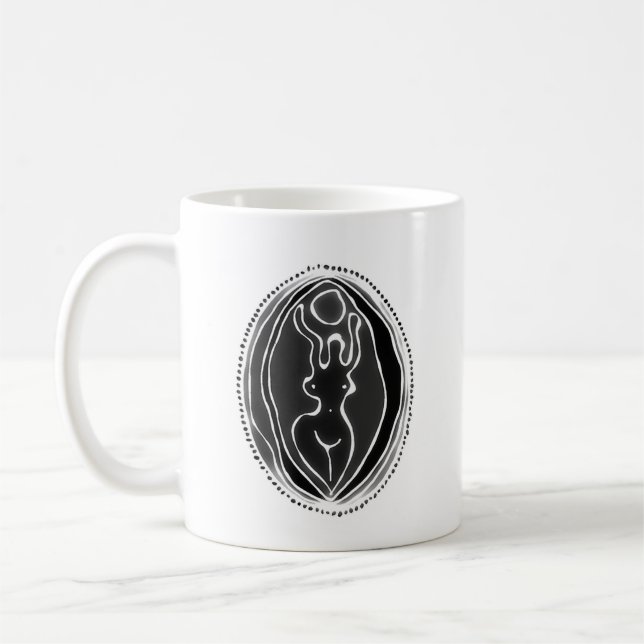 Dreamtime Goddess Yoni Art Mug (Left)