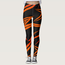 dreamvsreality | black and orange check leggings