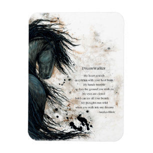 DreamWalker Friesian Horse BiHrLe Magnet
