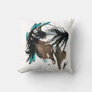DreamWalker Spirit Horse Pillow by AmyLyn Bihrle
